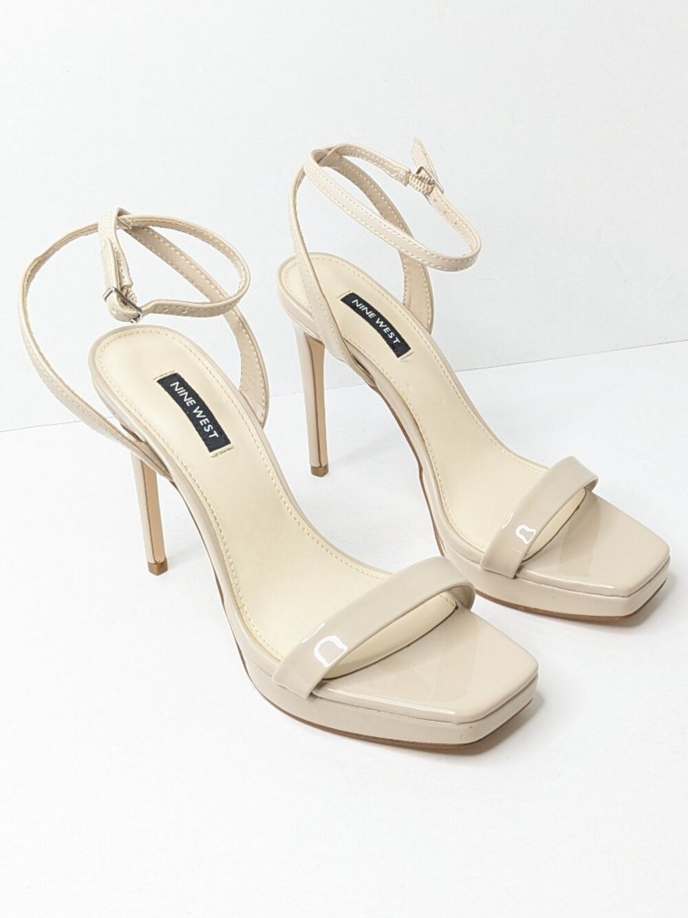 Nine West Zadie High Heel Sandals Beige Women's 8.5